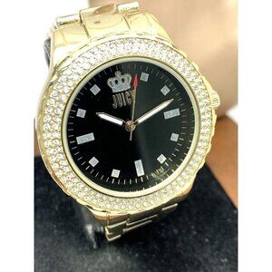 Juicy By Juicy Couture Women's Watch JC/5000 Quartz Black Gold Tone Steel 38mm